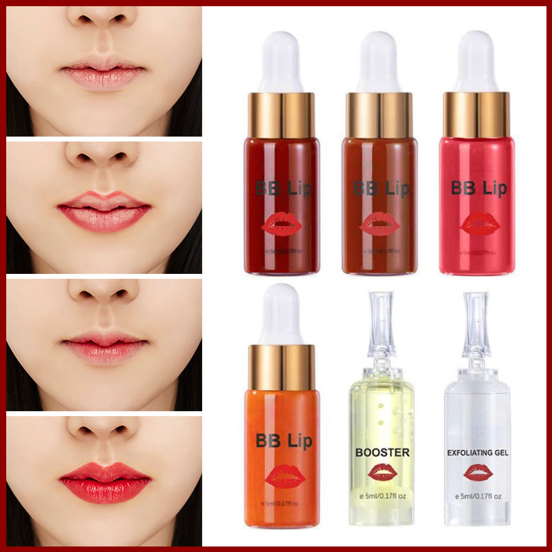 Korea Popular BB Lip Ampoule Serum Kit Lip Gloss Set Semi-Permanent