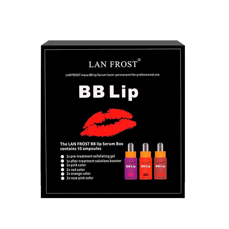 Korea Popular BB Lip Ampoule Serum Kit Lip Gloss Set Semi-Permanent
