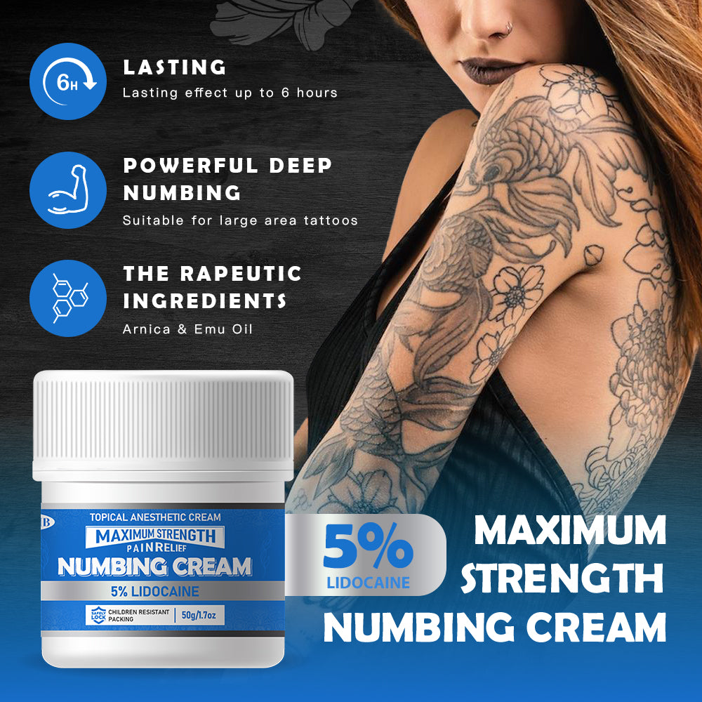 Crema anestésica para tatuajes aprobada por la FDA Potente y profunda anestesia