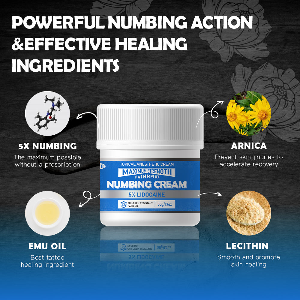 Prinumb FDA Approved Tattoo Numbing Cream Powerful Deep Numbing