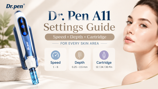 Dr. Pen A11 Settings: Speed, Depth and Cartridge for Each Area