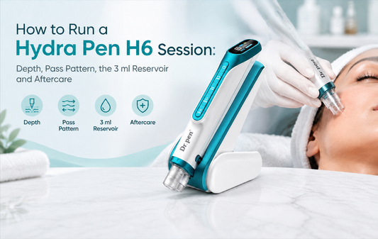 How to Run a Hydra Pen H6 Session: Depth, Pass Pattern, the 3 ml Reservoir and Aftercare
