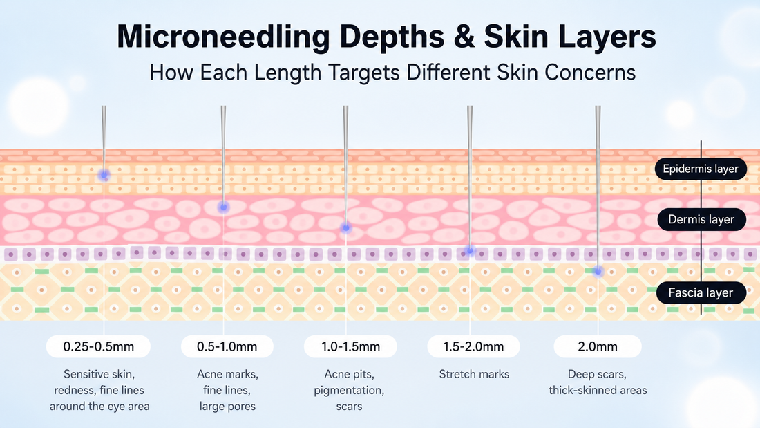 Dr. Pen Needle Depth Chart: Safe Depths for Every Skin Concern