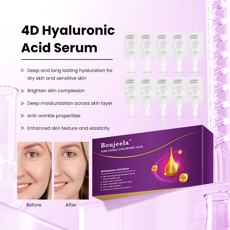 Boujeela™ Sérum de ácido hialurónico 4D puro y estéril