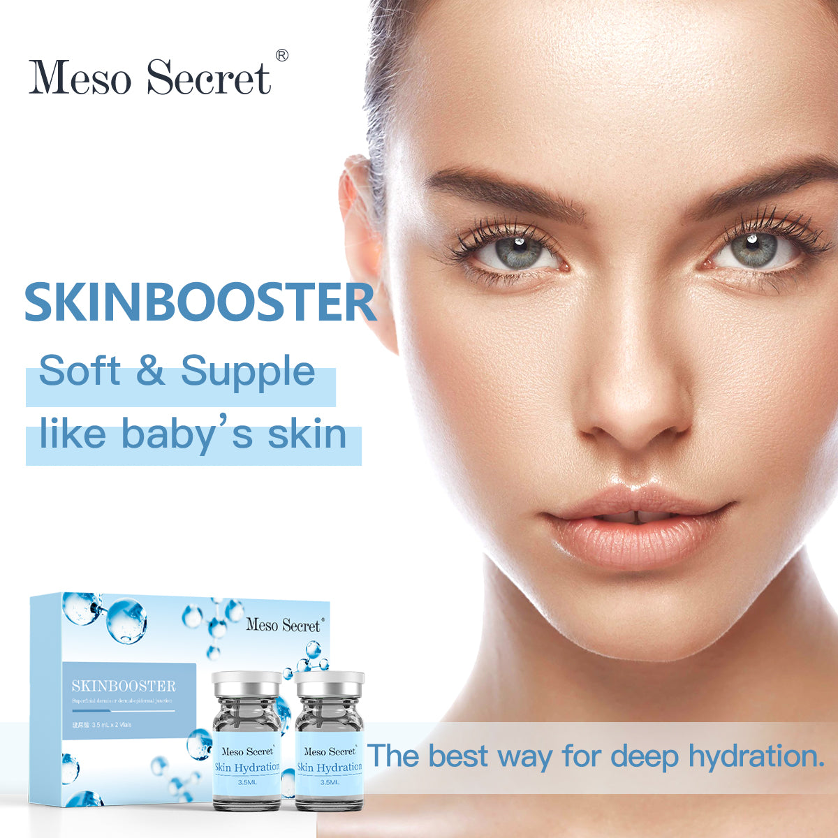 El más nuevo Meso Secret Skinbooster con ácido hialurónico