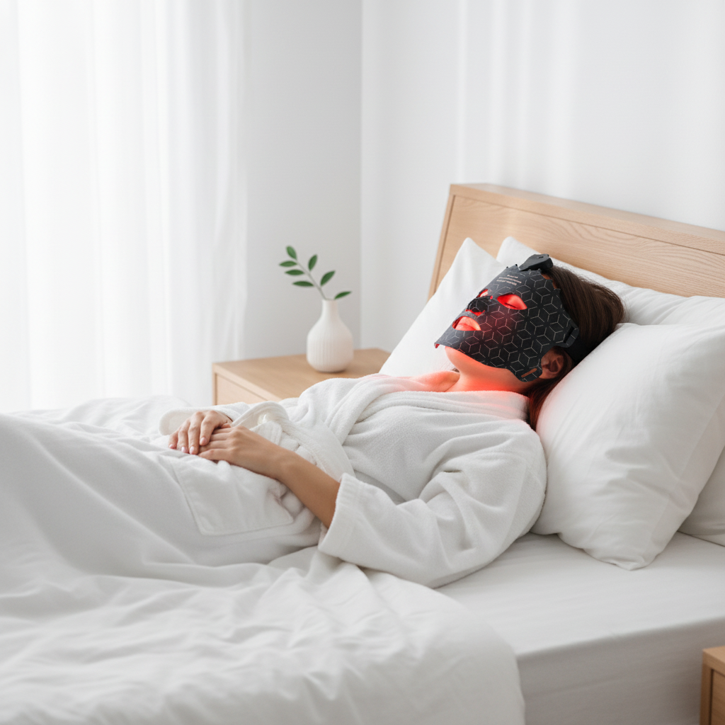 At-Home LED Light Therapy Face Mask