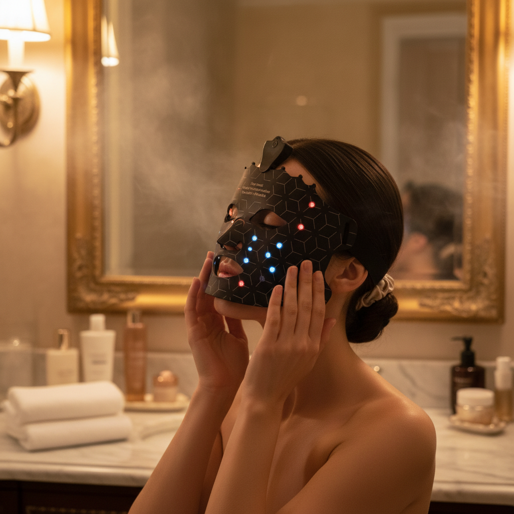 At-Home LED Light Therapy Face Mask