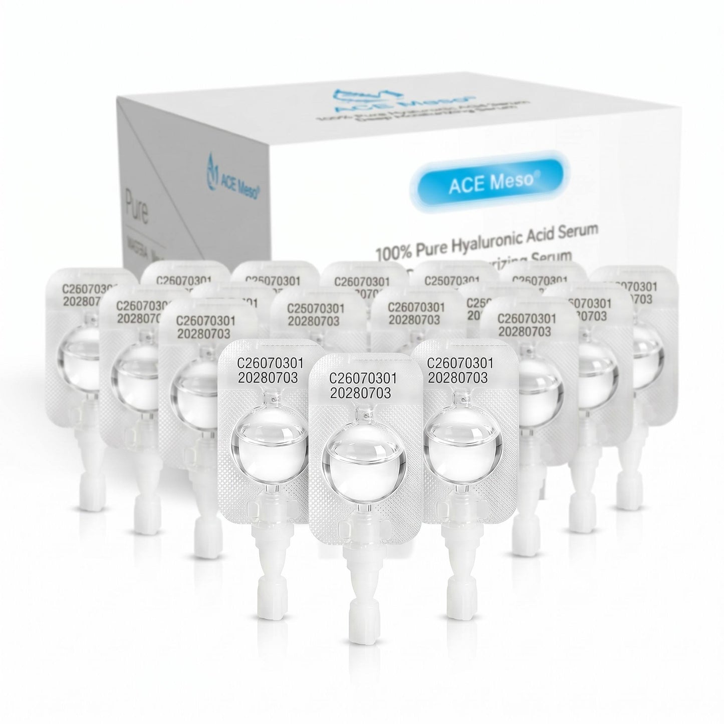ACE Meso® Sérum à l'acide hyaluronique 100 % pur Sérum hydratant profond