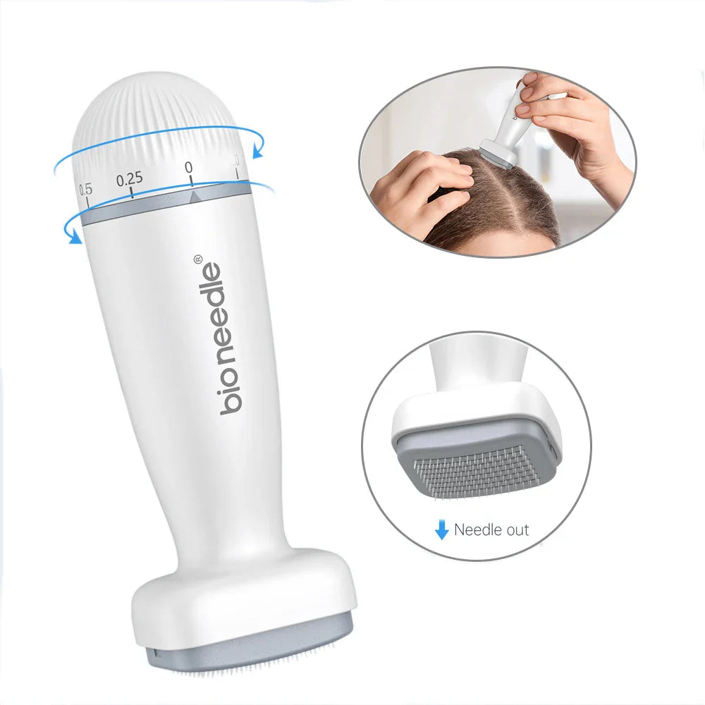 Bio Needle Adjustable Derma Stamp Micro Needling Tool For Hair Growth