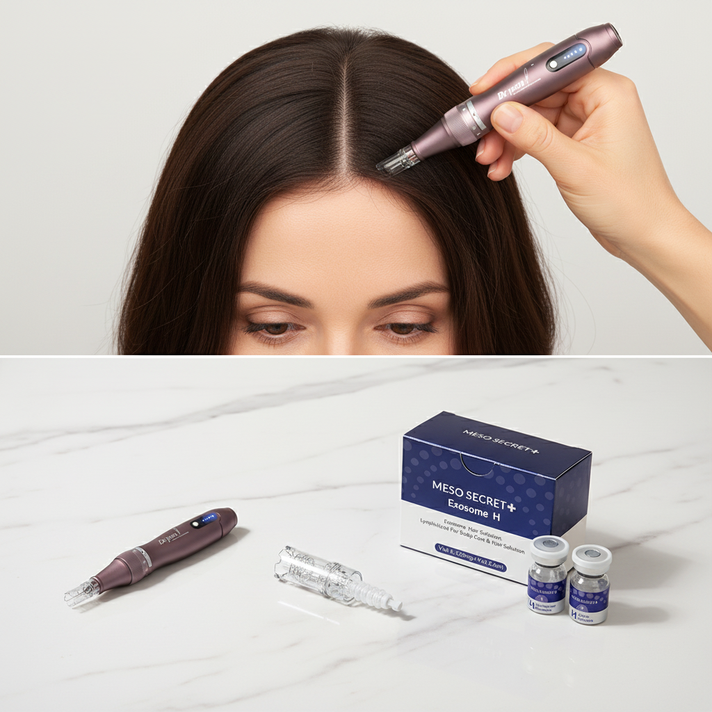 At-Home Scalp Care Kit with Dr.pen A10 & 12 Pin Cartridges & Exosome Serum