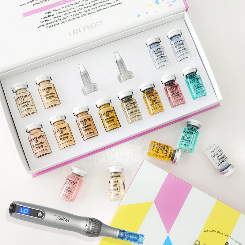 Kit de inicio BB Glow con máscara de luz LED de terapia de luz roja Dr.pen Tratamiento facial con microagujas en casa: obtenga una piel radiante hoy