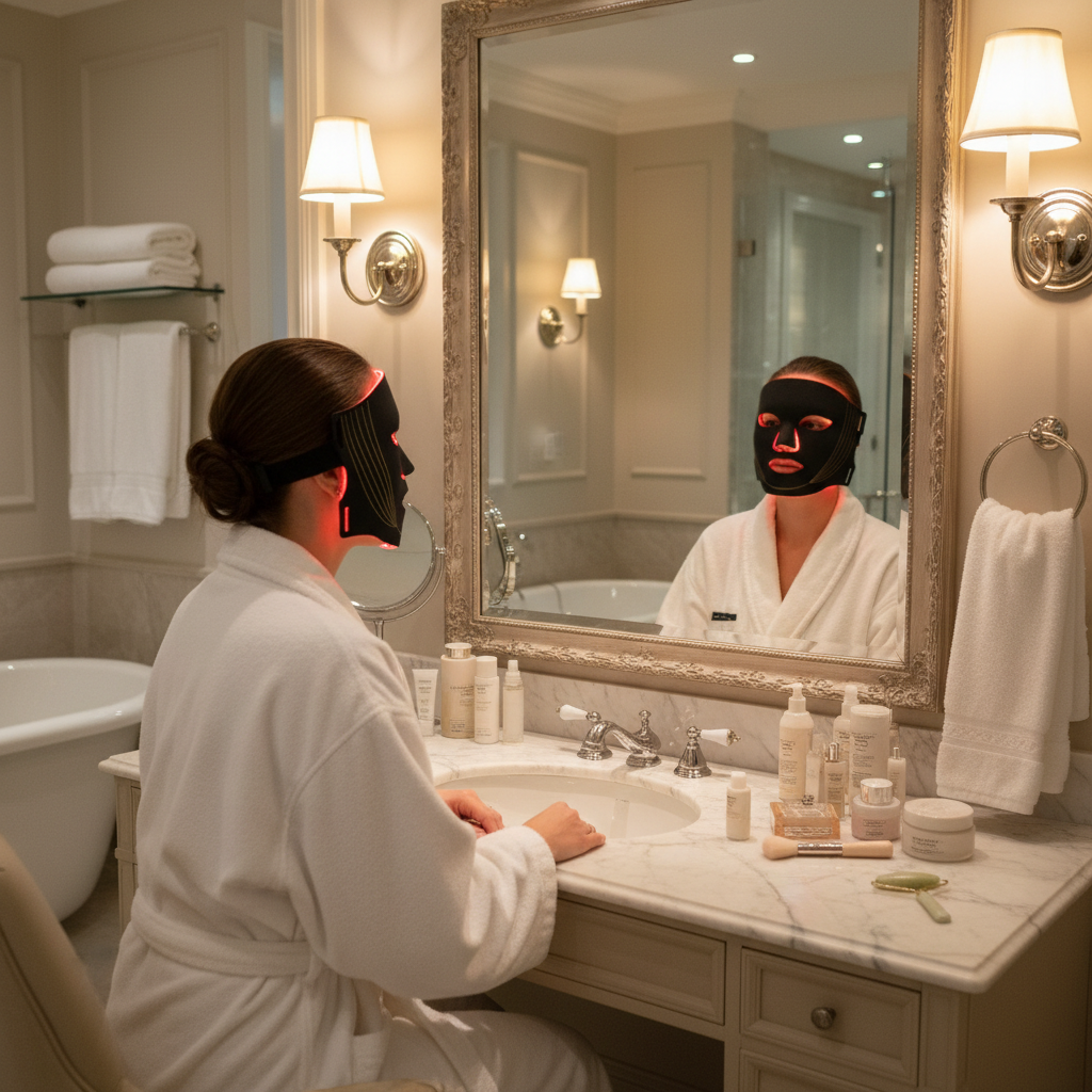 Flexible & Comfortable LED Light Therapy Face Mask — Bendable, Portable & Hands-Free