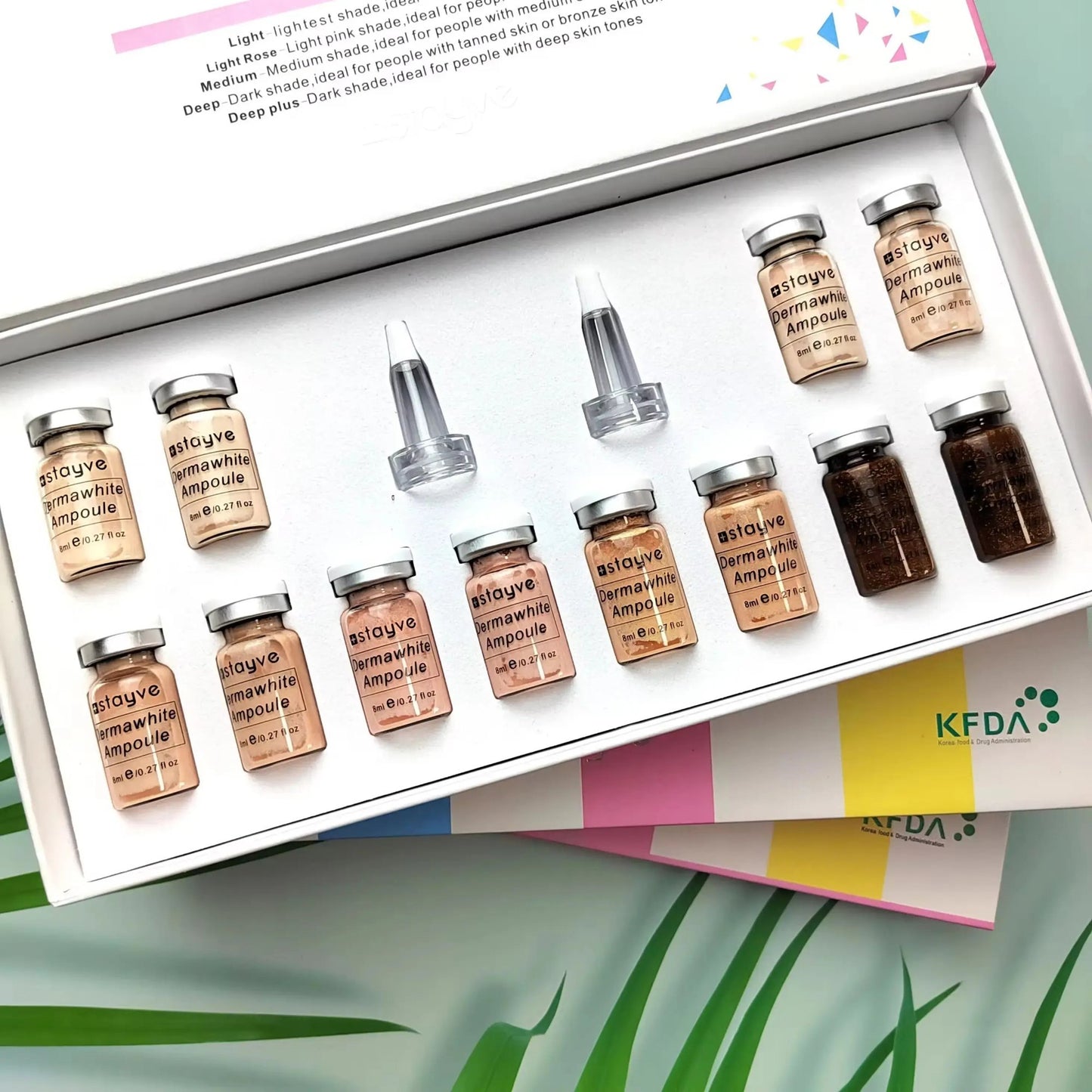 Kit de inicio de suero facial iluminador BB, base de maquillaje con esencia de ácido hialurónico, kit para el cuidado de la piel, base de maquillaje antienvejecimiento de 6 colores